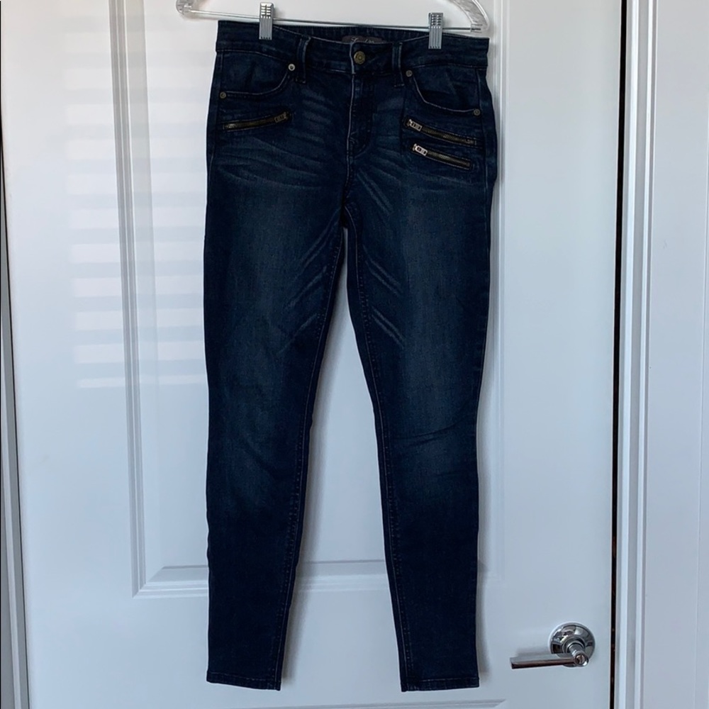 Dark blue jeans